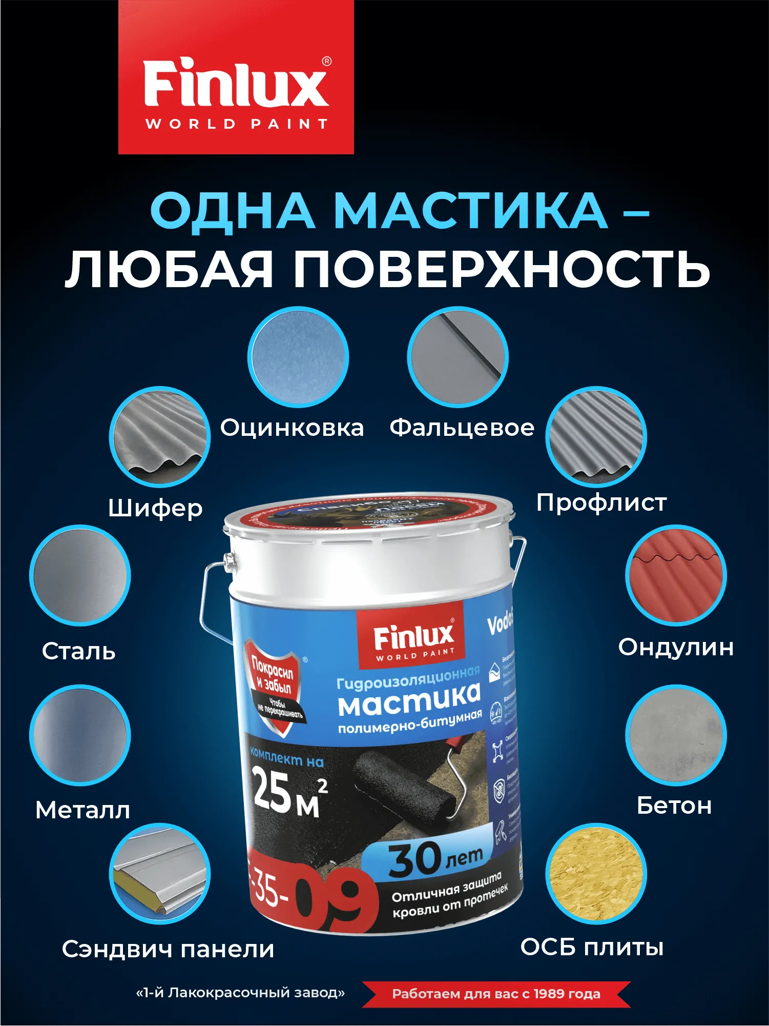 Жидкая резина каучуковая FINLUX F-35-9